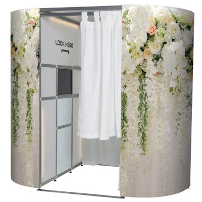 Hanging Floral Photobooth hire from £295