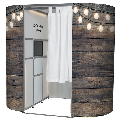 Rustic Fairylight Photobooth hire from £295